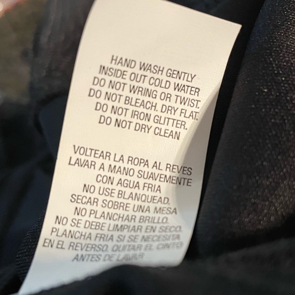 Black Sleeveless Rhinestone and Sequins Embellished Fit & Flare Dress Size 1 - Picture 14 of 14